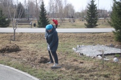 Жители Бердска вышли на уборку территорий города